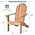 Tangkula Adirondack Chair, Acacia Wood Adirondack Lounger Chair, Outdoor Armchairs with Slatted Seating, Weather Resistant, for Patio Deck Lawn Backyard, Garden Adirondack Furniture (1, Natural)