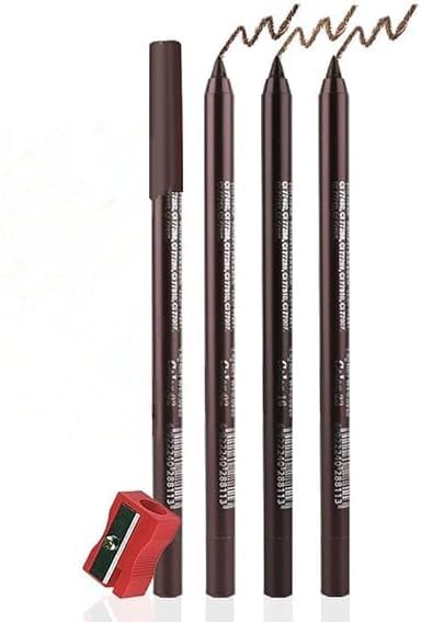 3 Pcs Colorato Gel Glitter Eyeliner,Eyeliner impermeabile Labbra Liner Ombra occhi Matite sopracciglia Penna Eye Makeup (02#+16#+23#)