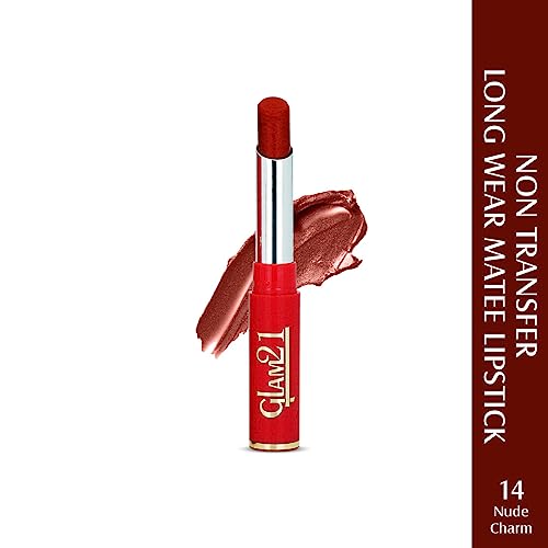 Image of Glam21 Matte Pro Ink Non Transfer Lipstick | Long Lasting | Ultra Pigmented |14 Nude Charm