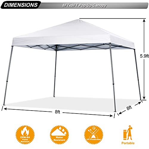 Abccanopy Stable Pop Up Outdoor Canopy Tent, White #TOP2