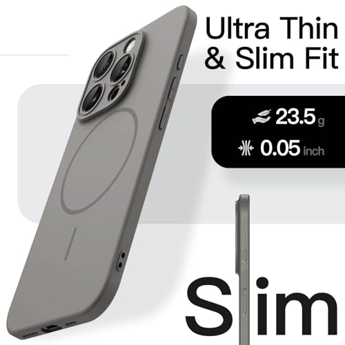 Image of JETech Magnetic Slim Case for iPhone 16 Pro Max, Natural Titanium