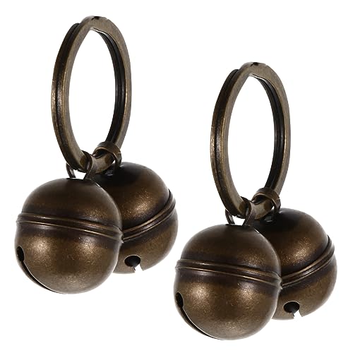 BESPORTBLE 4 Sets Diy Bell Accessories for Cat Dog Collars Key Ring Bell Loud and Durable