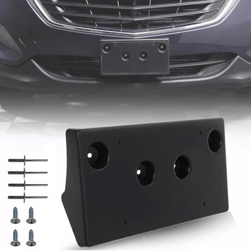 Wocch Front License Plate Frame for Chevy Equinox 2018 2019 2020 2021 Front Bumper License Plate Holder Mounting Bracket Replace 23320630 GM1068190