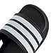 adidas Adilette Estrap Slide Sandal, Black/White/Black, 11 US Unisex Little Kid
