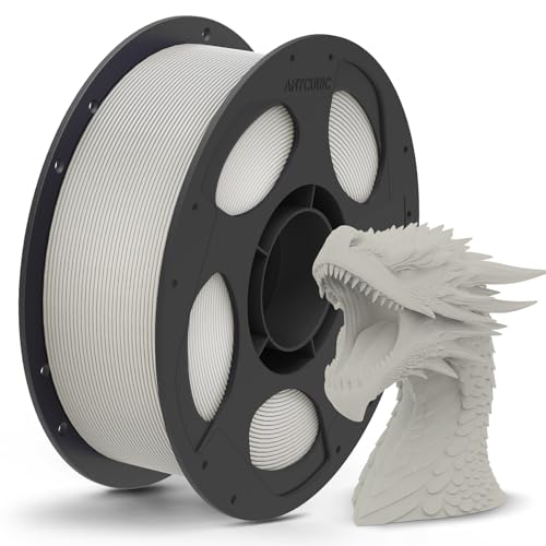 Image of ANYCUBIC Matte PLA Filament 1.75mm, 3D Printing PLA Filament 1.75mm Dimensional Accuracy + /- 0.03mm, 1KG Reusable Spool (2.2 lbs), Bone White
