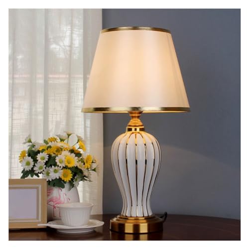 Lampe de chevet céramique anti fatigue oculaire pour bureau et chambre moderne