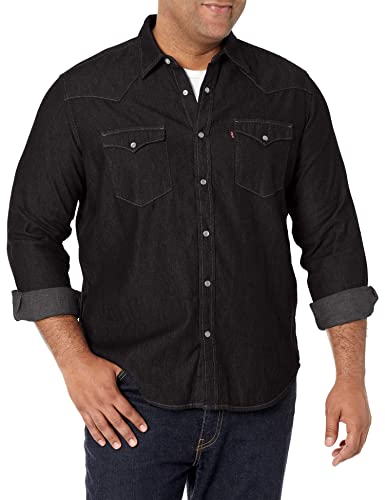 Levi's Men's Classic Western Shirt, Black Rinse, X-Large