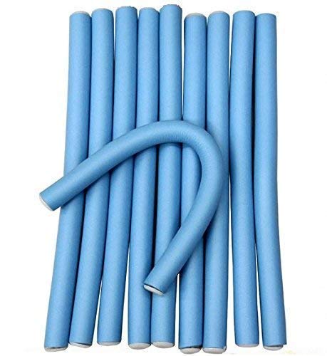 CFM Hair Curling Flexi rods Magic Air Hair Roller Curler Bendy Magic Styling Hair Sticks hair pin (Rods 10 pieces)