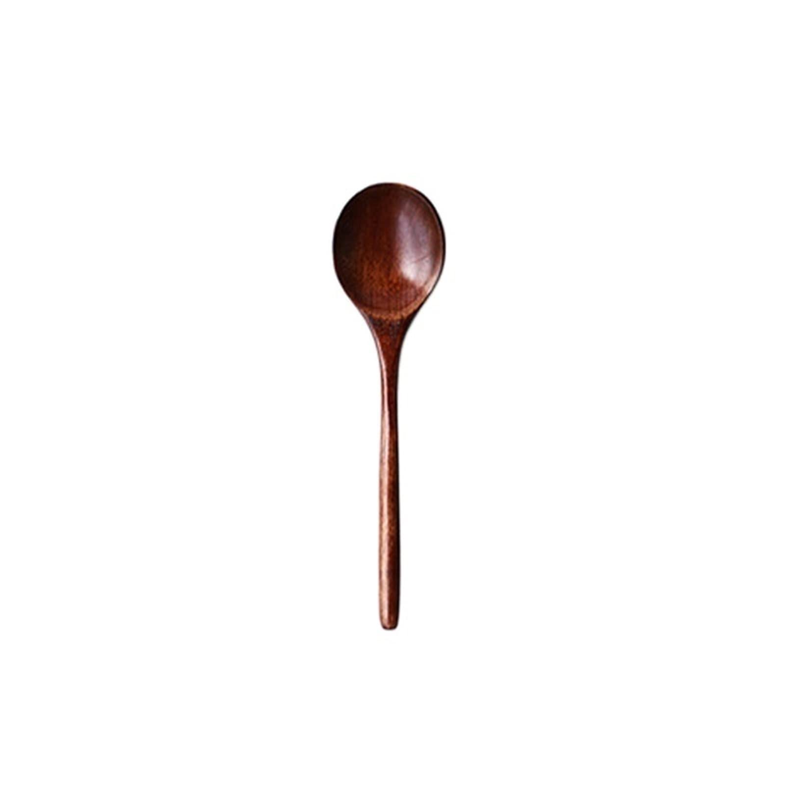 JINGYAN Cucchiaini da tè Wooden Spoon Bamboo Kitchen Cooking Utensil Tool Soup Teaspoon Catering For Kicthen