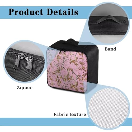 Image of Gomyblomy Pink Hunting Camo First Aid Kit Empty First Aid Kit Bag for Cars Home Travel Hiking Camping Emergency Kit Portable Medical Supplies Medicine Bag Storage Pouch Medium