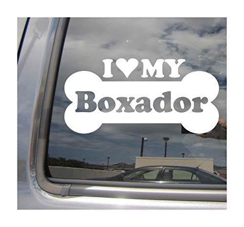 I Heart Love My Boxador - Dog Bone Boxer Labrador Retriever Mix Hybrid