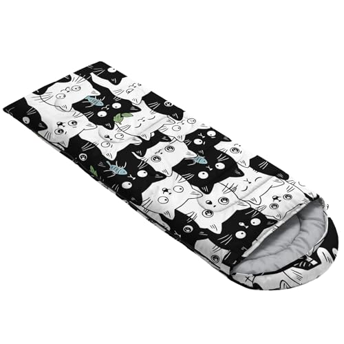 Image of QOOMO Camping Sleeping Bags,3 Season Warm & Cool Weather,Lightweight,Waterproof Sleeping Bags for Adults & Kids,Traveling,and Outdoors,Camping Gear Equipment