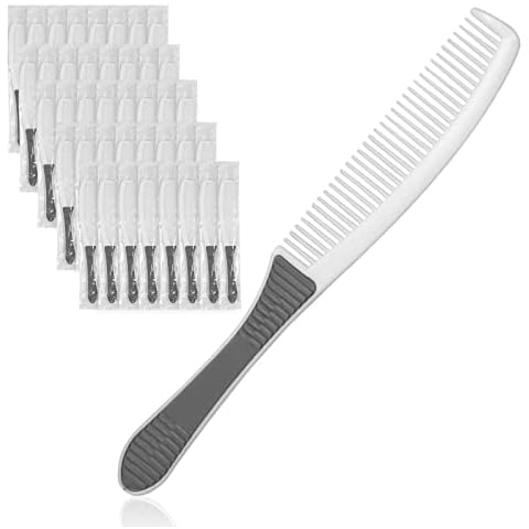 Exquisite Und Langlebige Kämme Einzeln Verpackt, Einzeln Verpackt, Einwegkämme in Großpackung, Geeignet Für Hotels, Unterstände, Hauslose, Pflegeheime, Wohltätigkeitsorganisationen (50 Stück, Grau) Cover