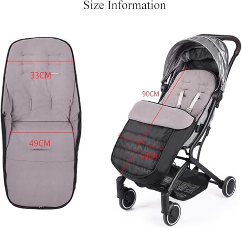 Image of 2 in 1 Baby Stroller Cushion Bunting Bag Removable Windproof Footmuff Toddler Warm Pushchair Seat Mat Cushion Outdoor Thicken Cushion Kids Warm Leg Protector Bag Stroller Liner