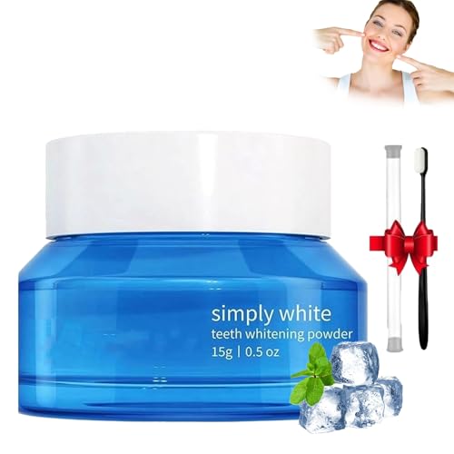 Seymal Polvo blanqueador Luminoteeth, Polvo blanqueador de Dientes Snow Powder, Magic Whitening blanqueamiento instantáneo y eliminación de Manchas, sin sensibilidad, Pasta de Dientes Segura(1pc)