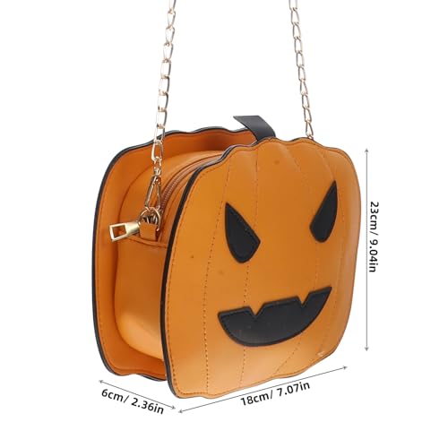 Gatuida Halloween Devil Crossbody Bag Women Pumpkin PU Leather Shoulder Bag, Halloween Tricks or Treats Handbag for Girls4