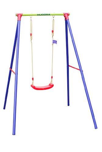 HUDORA Schaukel-Gestell HD 200, metall mit Kinder-Schaukel - Bretschaukel aus Kunststoff - 64018