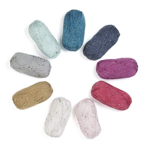 Natural Alpaca Tweed Yarn Cool Stream, Multicolour, 9.52x19.68x9.52 cm - Image 4