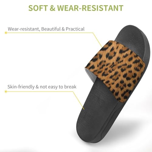 Leopard PVC Sandals Men's Womens Casual Slippers House Lightweight Loafers Quick Drying Washable Beach Open4