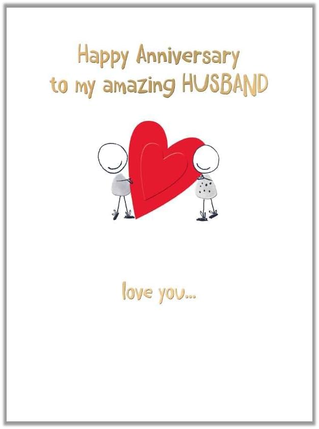 Noel Tatt Wonderful Husband Anniversary Card - Cheers Glasses And Love - View #8