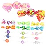 Uonlytech 17 Stück Teiliges Miniatur Zuckerwaren Deko aus Kunststoff Bunte Candy Ornamente für Hochzeits Weihnachtsdeko Farbenfrohe Mini Candy Modelle für Party Wohnraumgestaltung