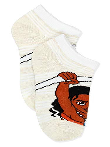 Disney Princess Moana Girl's Toddler Women's No Show 6 pack Socks Set4