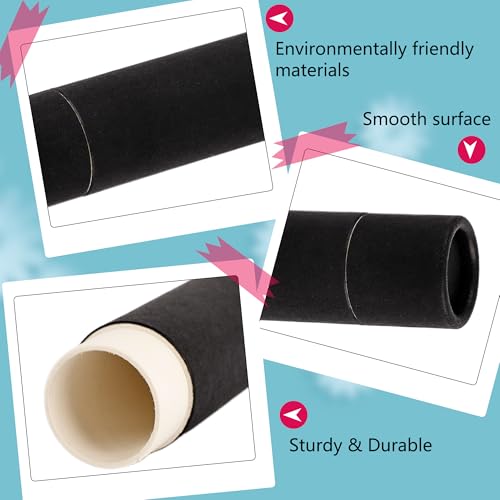 30 Pcs Paperboard Lip Balm Tubes Black Refillable Paper Lipstick Containers Round Cardboard Empty Lip Gloss Tubes for Solid Ointment DIY Cosmetic Storage3