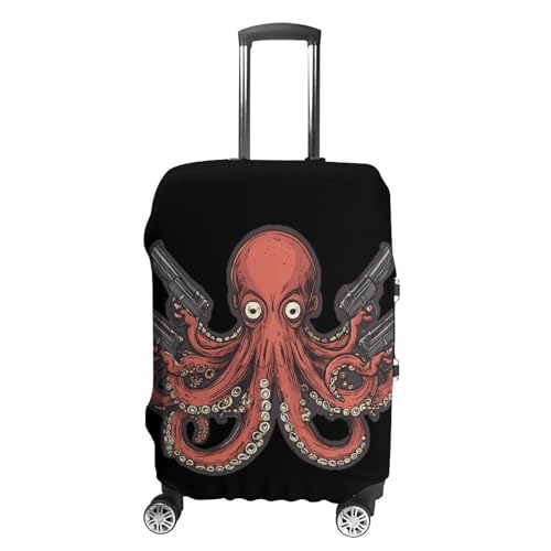 Killer Octopuss Luggage Covers Washable Travel Suitcase Cover Elastic Baggage Protector