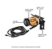 Baileigh Portable Beveling Machine, 1 HP, 110V 1Ph (Model CM-10P)