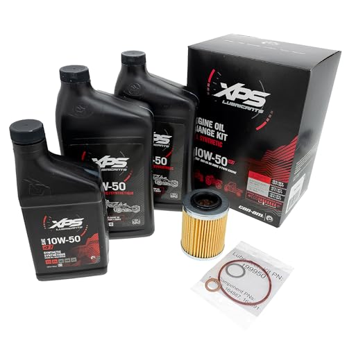 Can-Am OEM 4T 10W-50 Synthetic Blend Oil Change Kit 779252 9779252