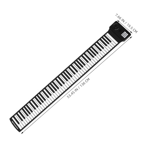 Vaguelly 88 Rouleaux Clavier De Piano Roulé À La Main À 88 Touches Piano Pliable À 88 Touches Piano Portable Piano Électronique À 88 Touches Piano Électronique Pliable Enroulable Piano - Les Beatles, Paul McCartney, John Lennon, RIngo Starr, George Harrison Vaguelly 88 Rouleaux Clavier De Piano Roulé À La Main À 88 Touches Piano Pliable À 88 Touches Piano Portable Piano Électronique À 88 Touches Piano Électronique Pliable Enroulable Piano – Image 3