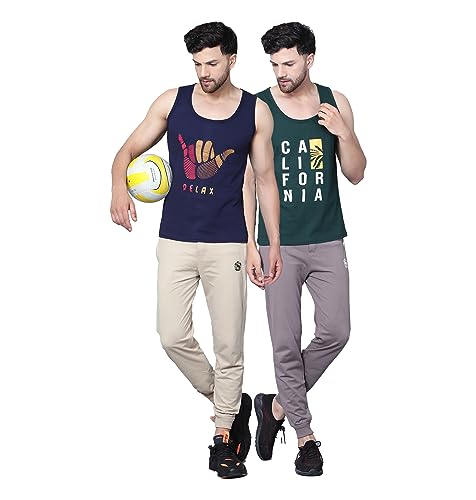 Image of Designer Men Vest Versatile Cotton Sando /Baniyan /Ganji for Boys - Perfect for Gym Workouts, Vacations, and Beaches