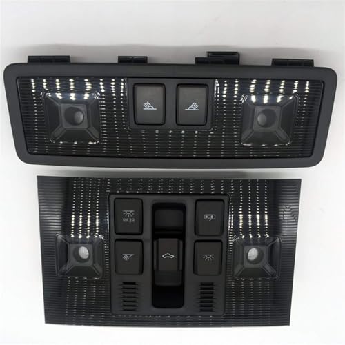 Car Reading Light Sunroof Switch for VW Golf 7 7.5 GTI,Car Interior Overhead Console Dome Light Reading Lamp Sunroof Switch Parts.,A-Black(Normal/A-Black)