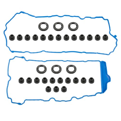 Image of Engine Valve Cover Gasket - Compatible for Chevrolet Traverse 2009-2016 for Buick Enclave 2009-2016 for Cadillac CTS 2008-2013 - Replace Part VS50502, VS50808R - Set of 2