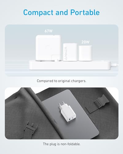 Anker snelle 20W-wandoplader met 2 poorten en USB-C-oplaad voor iPhone 15/iPhone 15 Plus/iPhone 15 Pro/iPhone 15 Pro Max/iPad en meer (inclusief USB-C-kabel van 1,5 m) - Afbeelding 6
