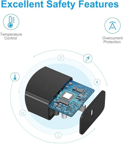 Image of Original 25W Super Fast Charger Adapter and USB-C Cable Compatible with Samsung Galaxy S, A, M, F, Z Series and Tablets Type-C Quick Charge Combo (Black | Model)