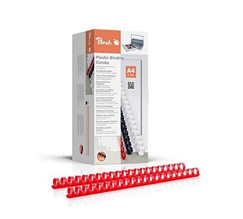 Peach Dorsi Plastici 16mm, 145 fogli A4, rosso