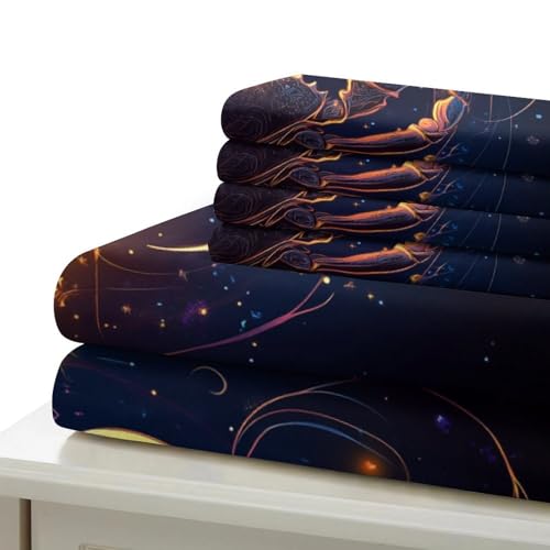 Parure de lit astrologie 3D pour décorer la chambre d'un adolescent - 7