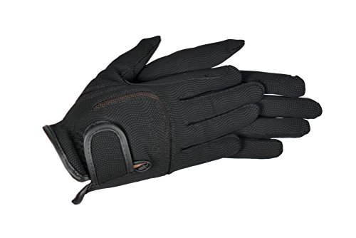 Riders Trend Erwachsene Reiter Handschuhe Reithandschuhe Kunst Bequem und Langlebig Kontakt, Black, S Cover
