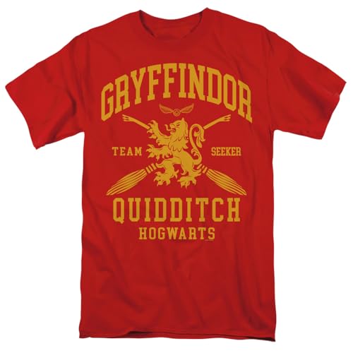 Harry Potter Hogwarts Houses Quidditch Team Unisex Adult T Shirt