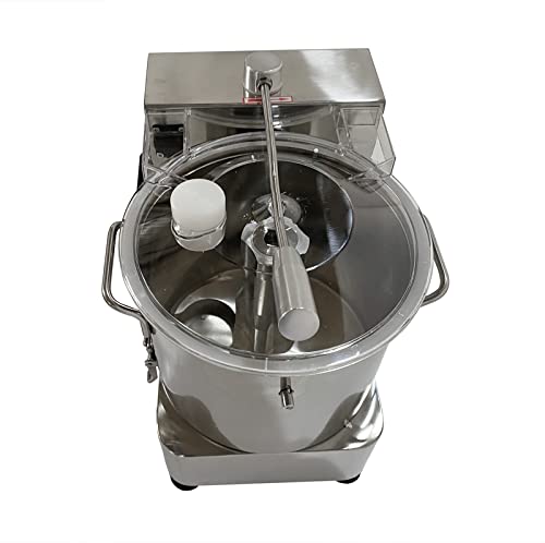 Trituradora de alimentos para carne y verduras de 110 V, 9 L, picadora de alimentos de velocidad ajustable de 1800 W con ventana transparente visible, picadora eléctrica comercial de acero 8