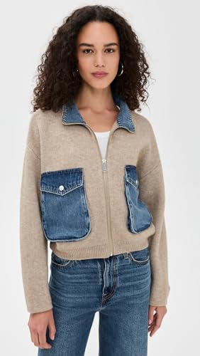 [BLANKNYC] womens Glow Up Sweater Bomber Jacket2