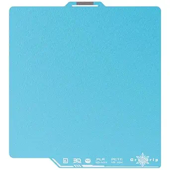 BIQU CryoGrip Pro Frostbite Cold Build Plate for Bambu-Lab P2S P1S P1P X1C X1E A1 3D Printers, Super-Tack Spring Steel Sheet, 257x257mm, Room Temperature Printing, Double-Sided