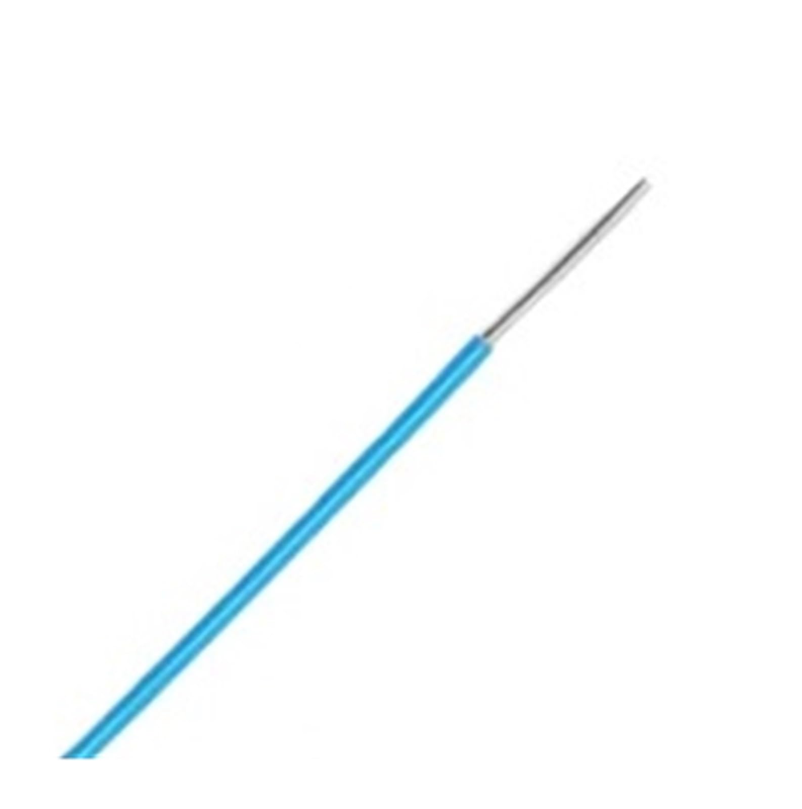 5/10/20/30/50/100/200/300/500M UL1423 PTFE Cable De Cobre Azul 38 36 34 32 30 28 26 24AWG PVDF Micro Fino Alta Temperatura Un Solo Núcleo Plateado(Blue 200m,28AWG)