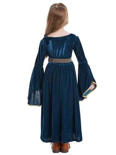 Disfraz renacentista medieval para niñas miniatura 3