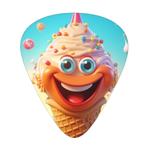 Juego de púas de guitarra de yogur congelado, 3 grosores diferentes, 12 piezas para una variedad de instrumentos