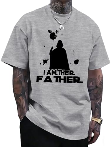 Dad Shirts I Am Their Father Tshirt for Men Funny Daddy Graphic T-Shirt Gift for Fathers Day Grey