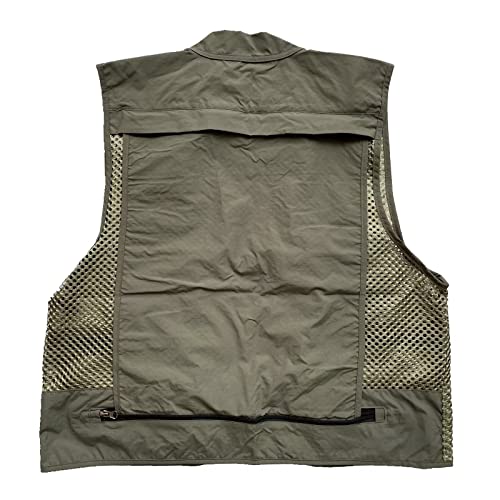 Men Mesh Breathable Multi-Pocket Vest Outdoor Travelers Fly Fishing Photography3