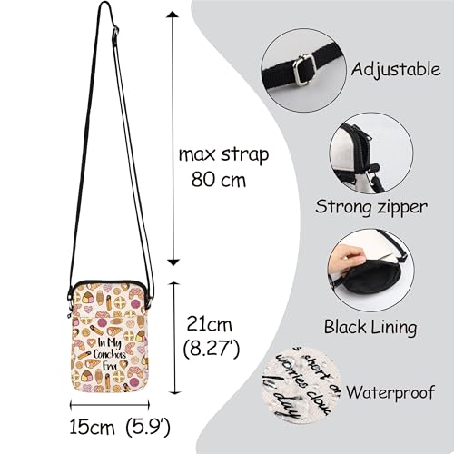 MNIGIU Concha Bread Gift Mexican Food Lover Gift In My Concha Era Crossbody Bag Concha Lover Handbag Concha Pan Dulce Gift2