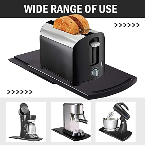 Miniatura 3 de Atyhao Bandeja De Dosis De Café, Bandeja De Bandeja De Deslizante, Soporte Móvil De Dispositivo De Máquina De Café Encimera, Negropluriel Bandejas